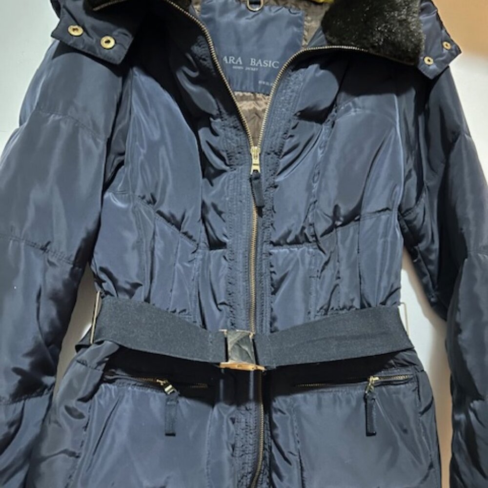 dark blue winter jacket